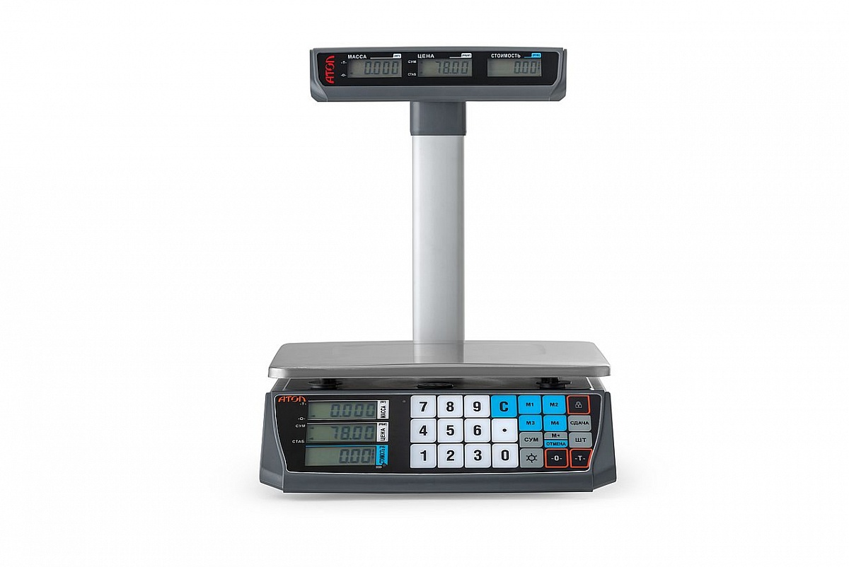Весы торговые АТОЛ MARTA (со стойкой, RS-232) Весы торговые АТОЛ MARTA (со стойкой, RS-232)