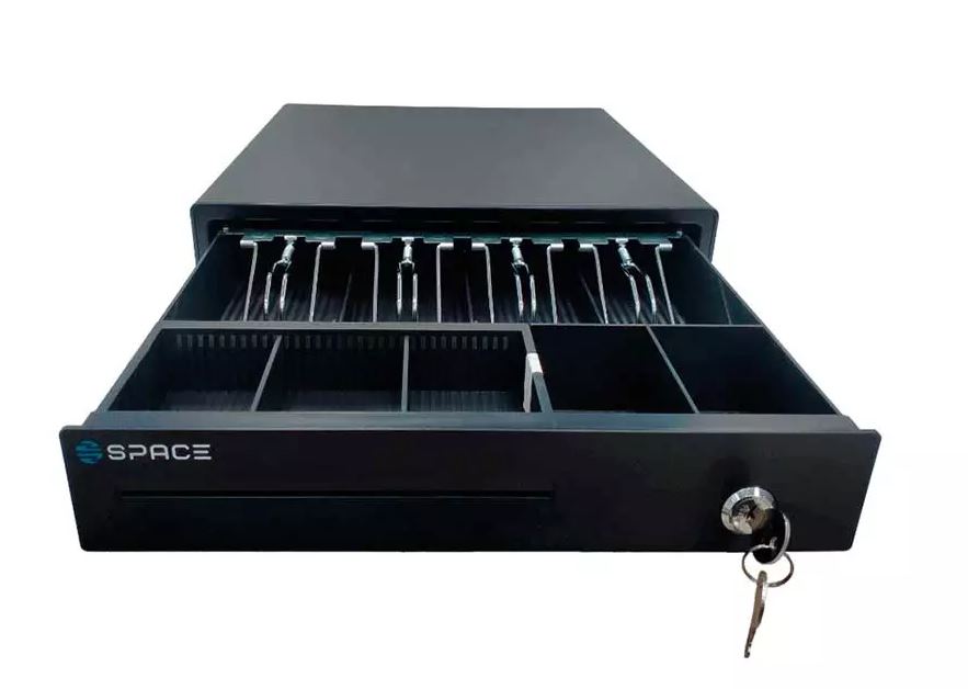 Денежный ящик SPACE BOX-330 (черный, механический, PUSH) Денежный ящик SPACE BOX-330 (черный, механический, PUSH)