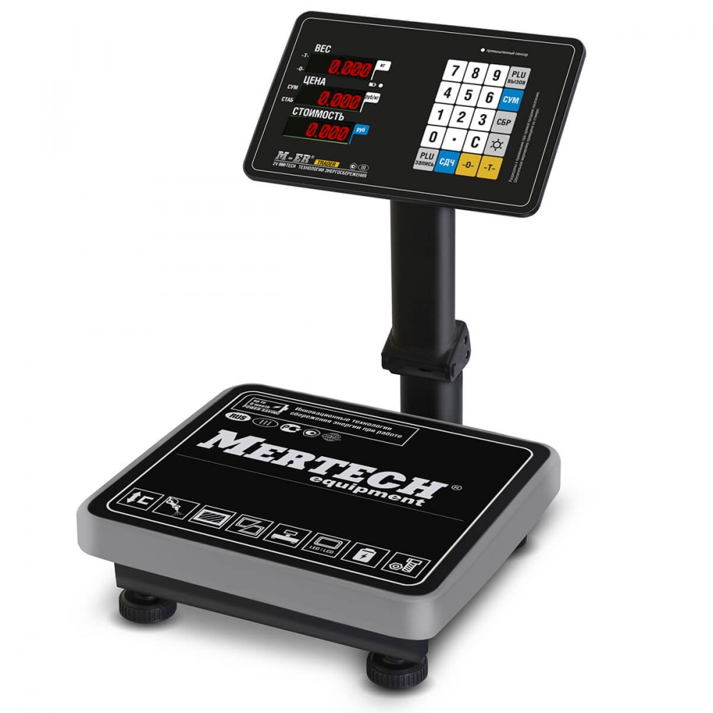 Весы напольные M-ER 333 ACPU-32.5 с расч. стоимости LED Весы напольные M-ER 333 ACPU-32.5 с расч. стоимости LED